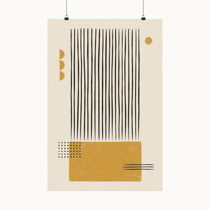 Ochre Cadence Art Poster