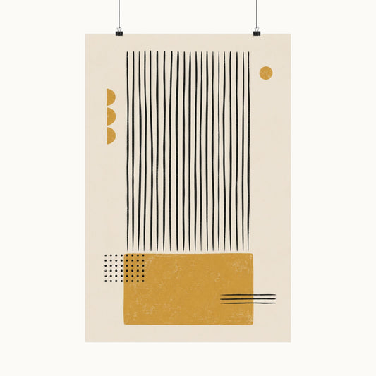 Ochre Cadence Art Poster