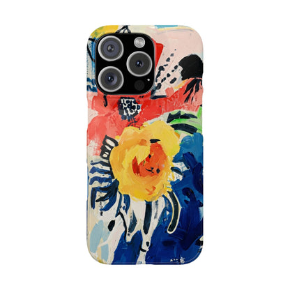 Abstract Flora Snap Phone Case