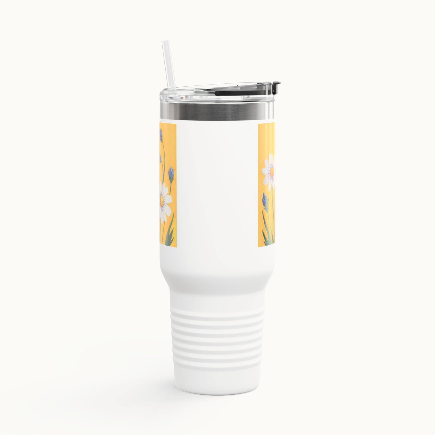 Spring Daisies 40oz Insulated Travel Mug
