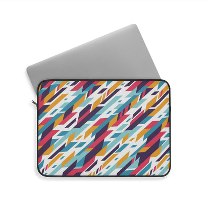 Colorful Geometric Laptop Sleeve | Stylish Tech Accessory for Students, Professionals, Gift Idea, Computer Case, Travel Bag
