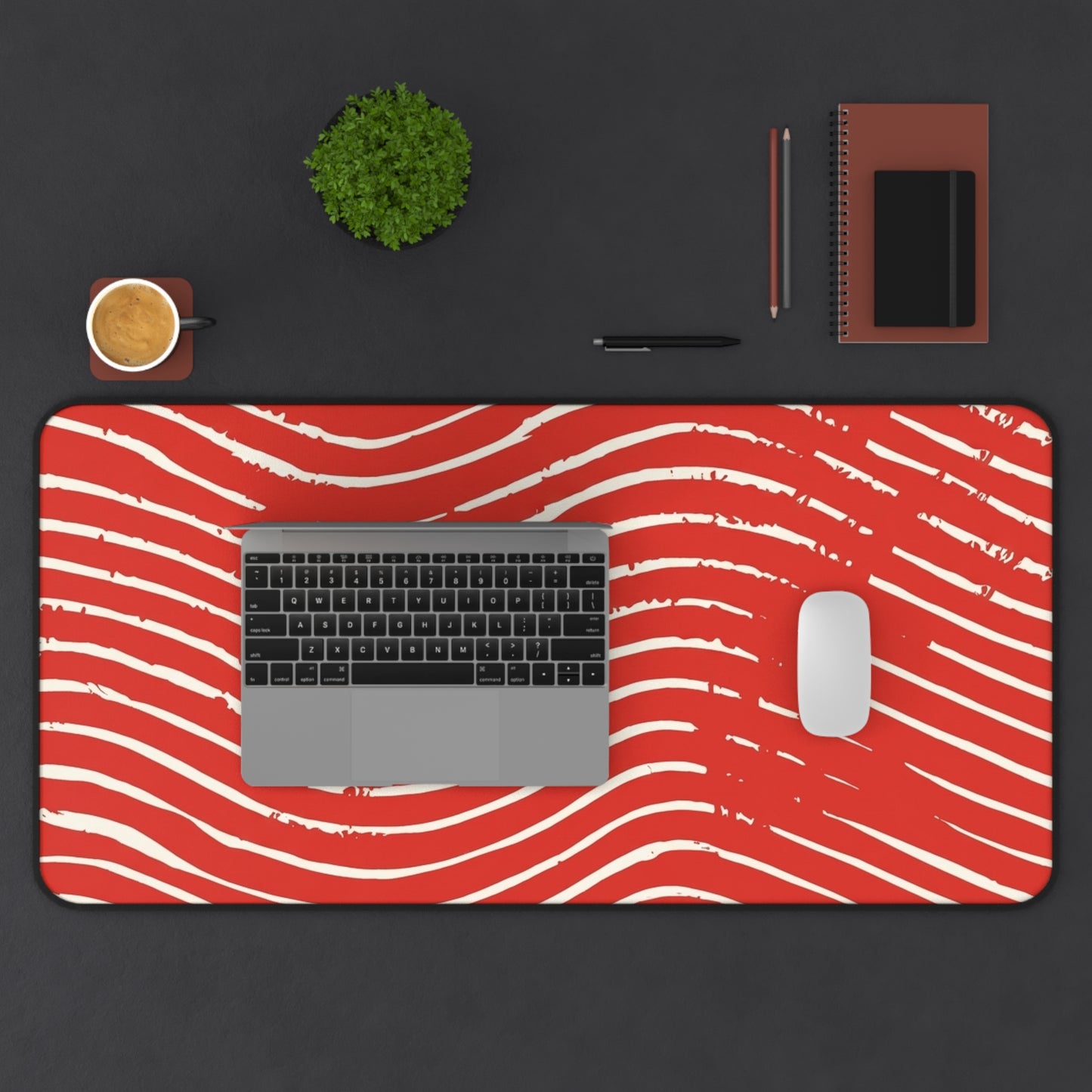 Scarlet Tide Desk Mat