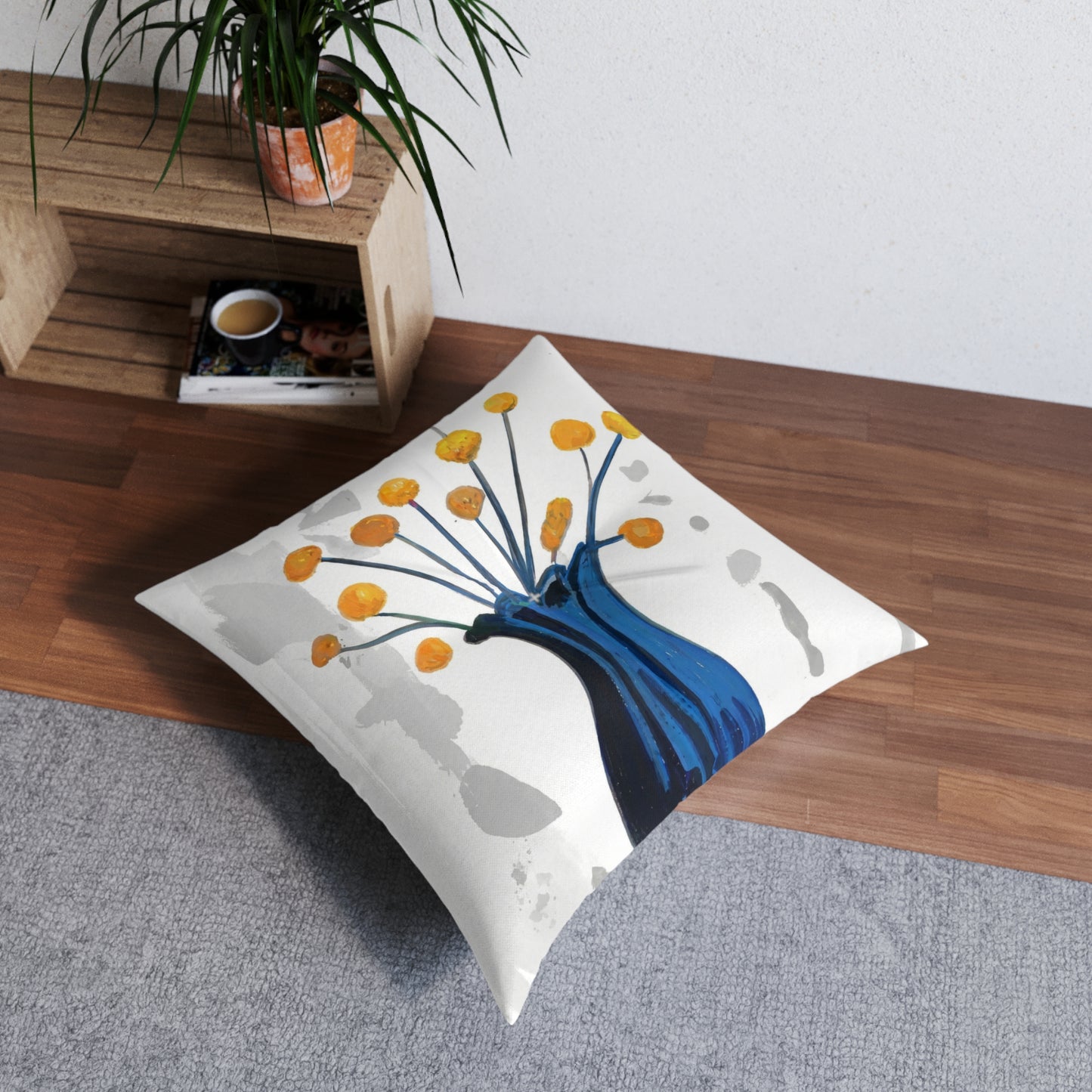 Square Tufted Floor Pillow