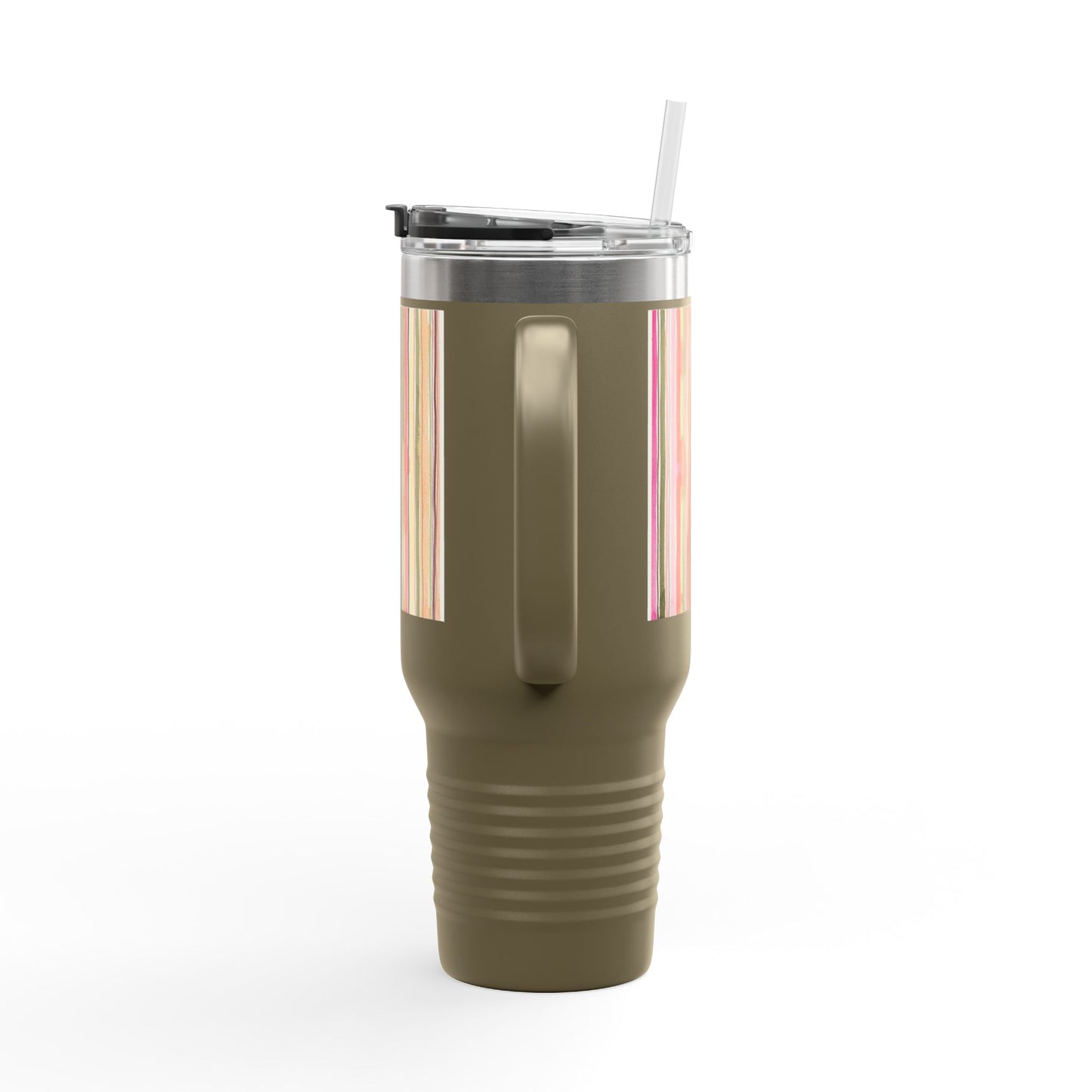 Summer Stripe 40oz Insulated Travel Mug