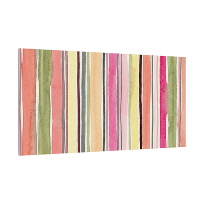 Summer Stripe Stretched Canvas Wall Art
