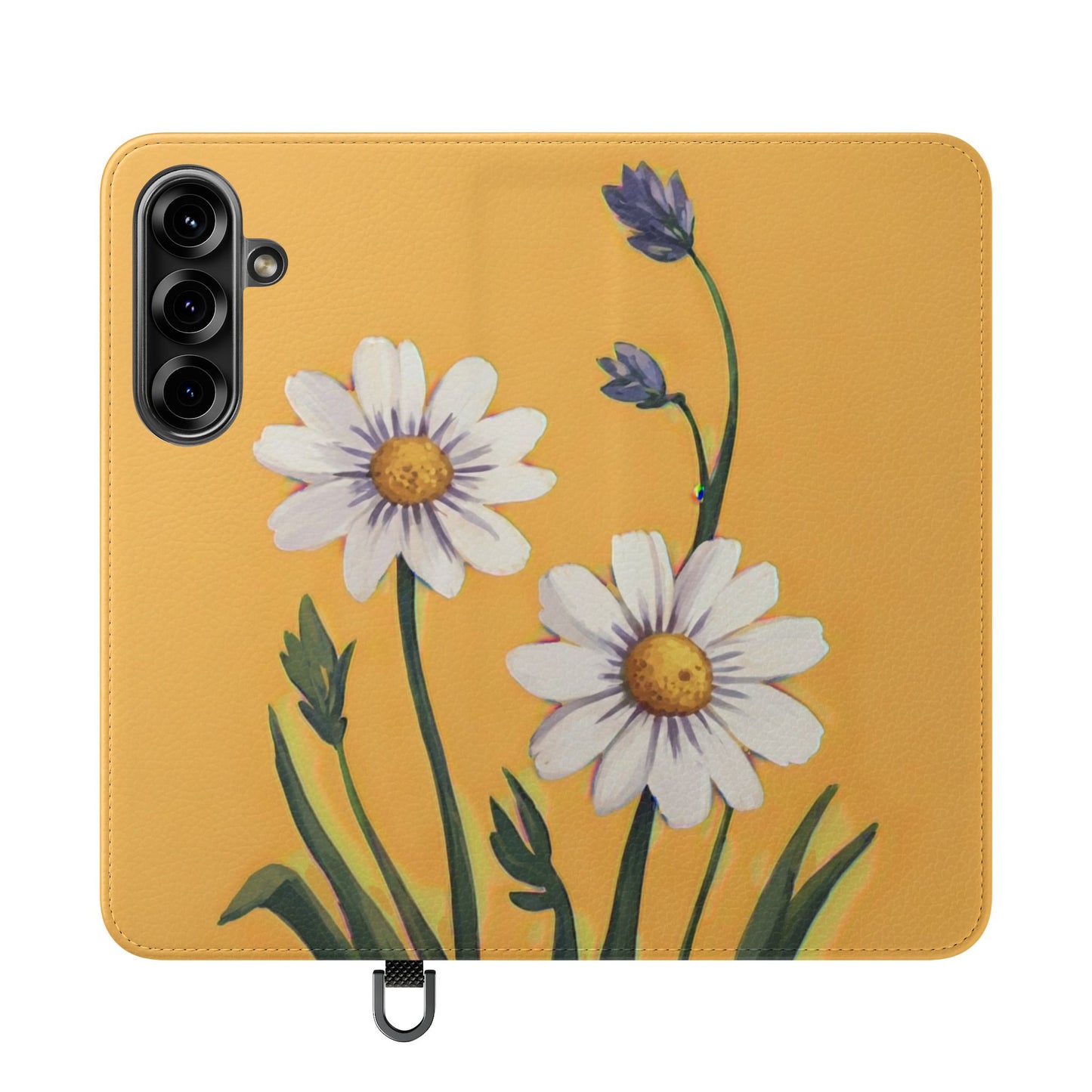Spring Daisies Vegan Leather Flip Case