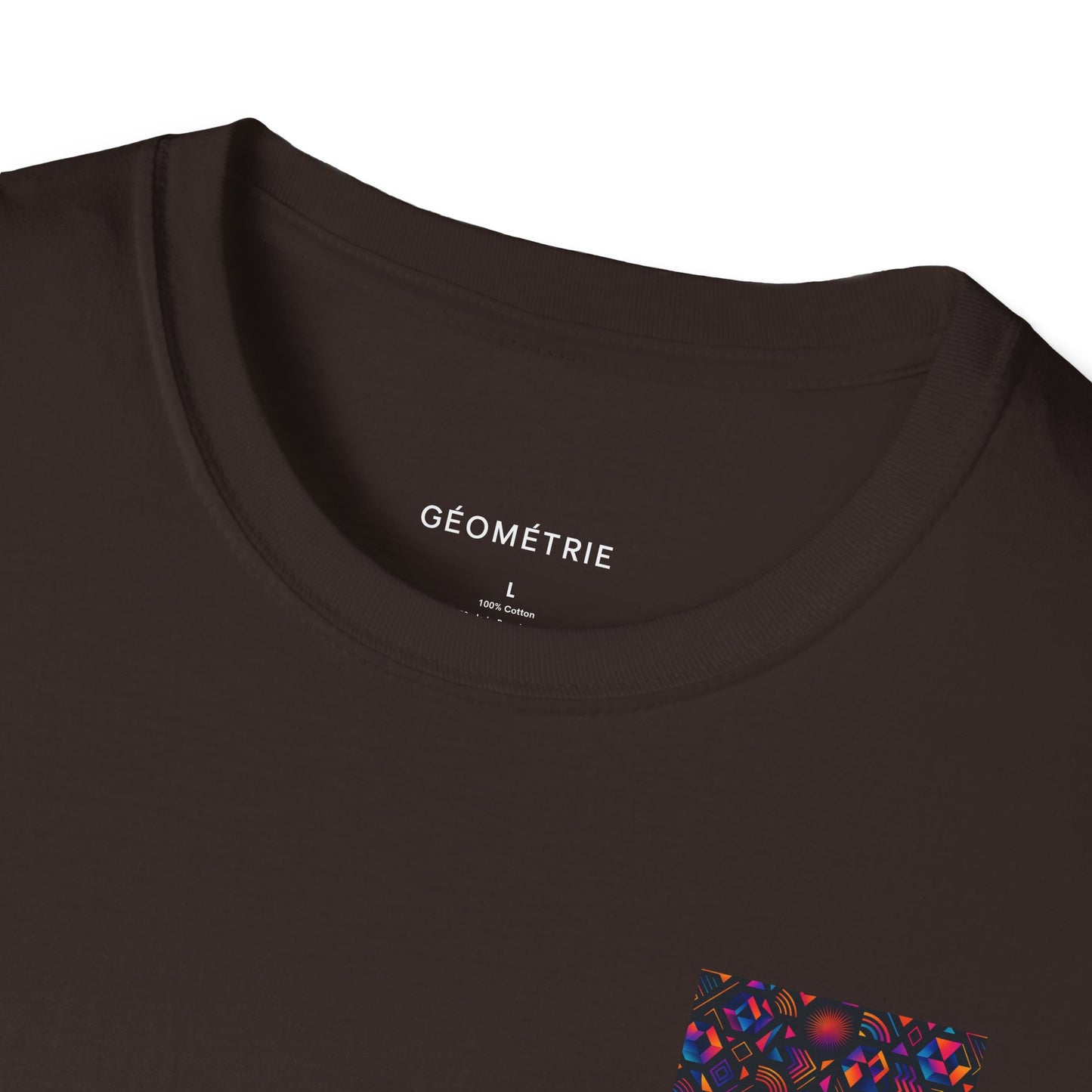 Geo Pattern Unisex Softstyle T-Shirt | Casual Everyday Tee, Graphic Shirt, Gift for Him/Her, Trendy Wear, Artsy Style (Pattern 05)