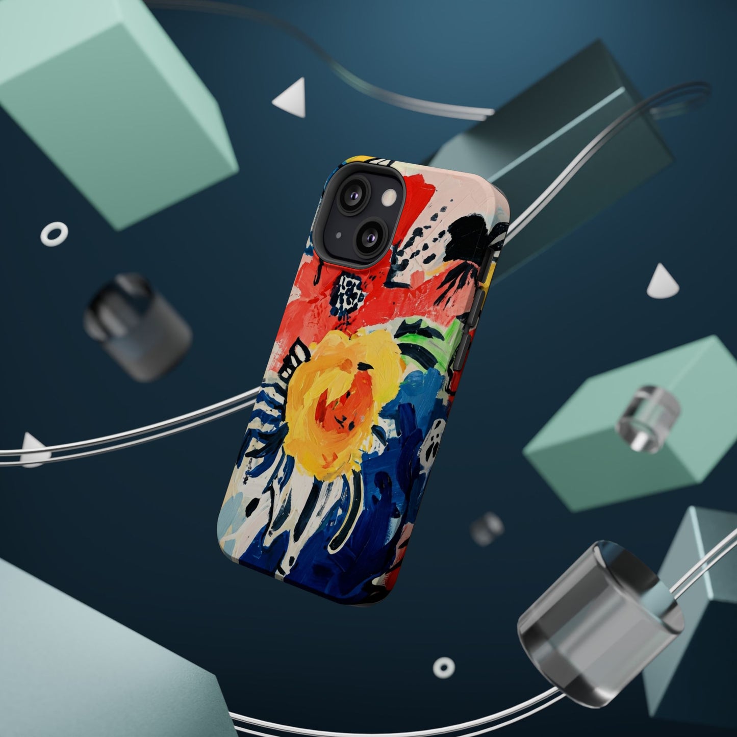 Abstract Flora Magnetic Phone Case
