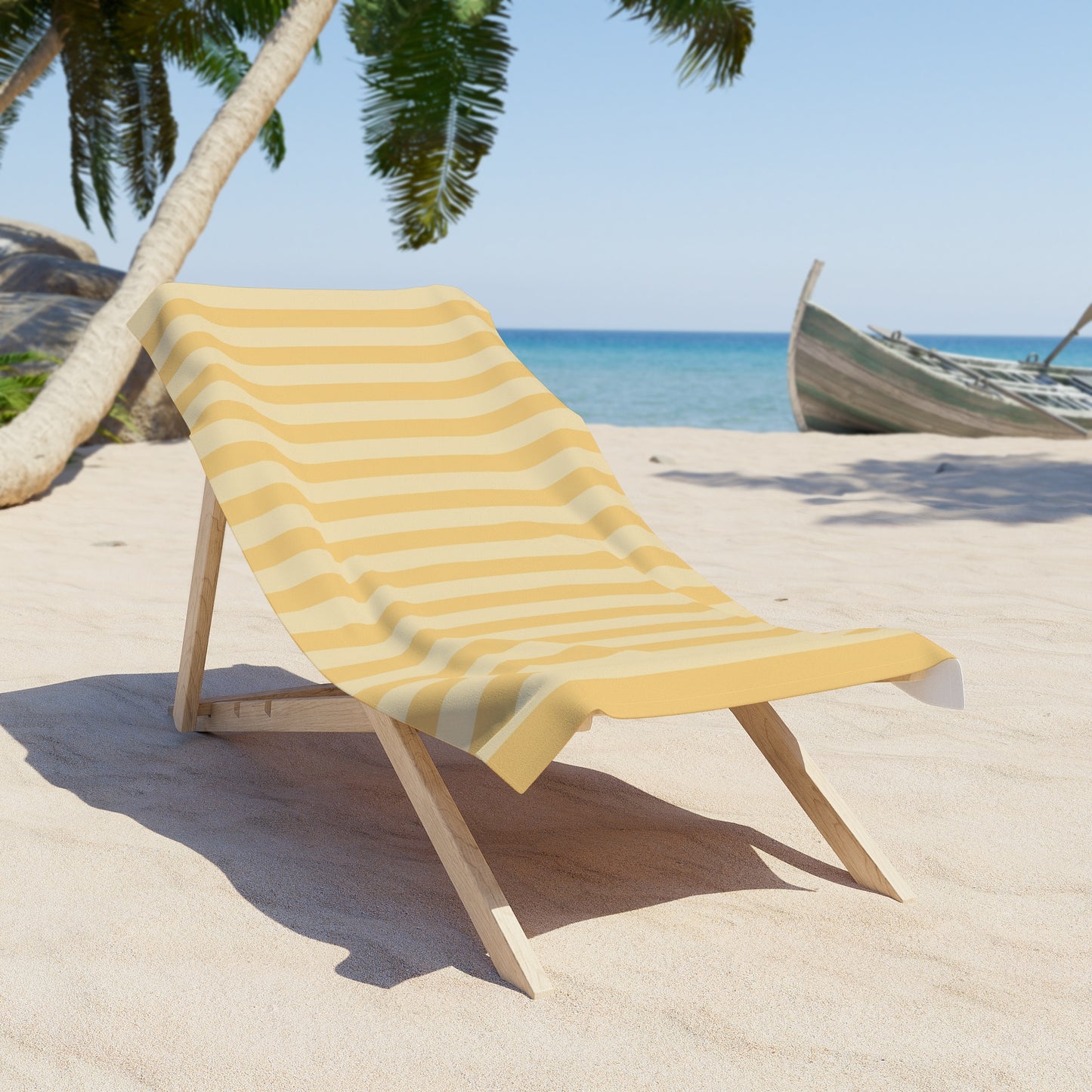 Buttercup Stripe Beach Towel