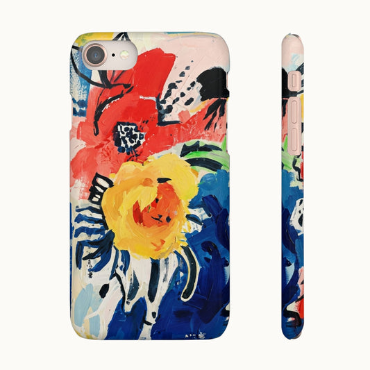 Abstract Flora Snap Phone Case