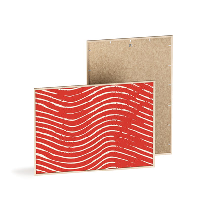 Scarlet Tide Wood Framed Posters