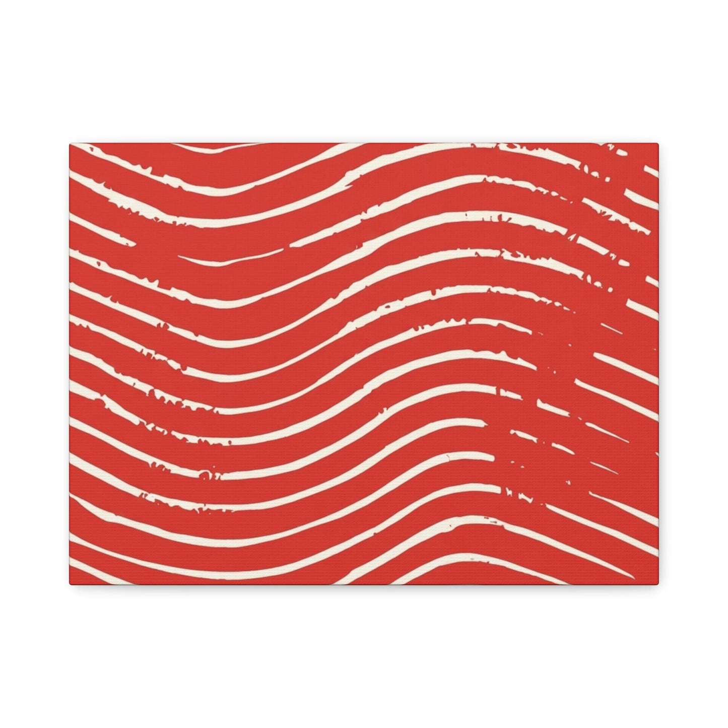 Scarlet Tide Stretched Canvas Wall Art