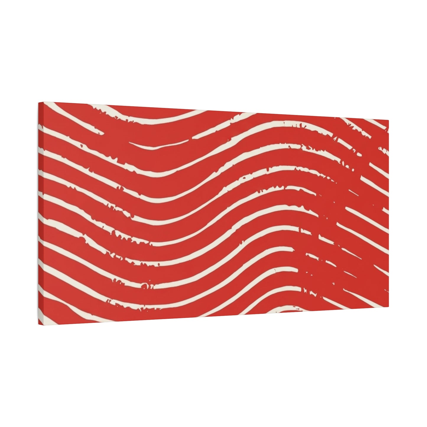 Scarlet Tide Stretched Canvas Wall Art