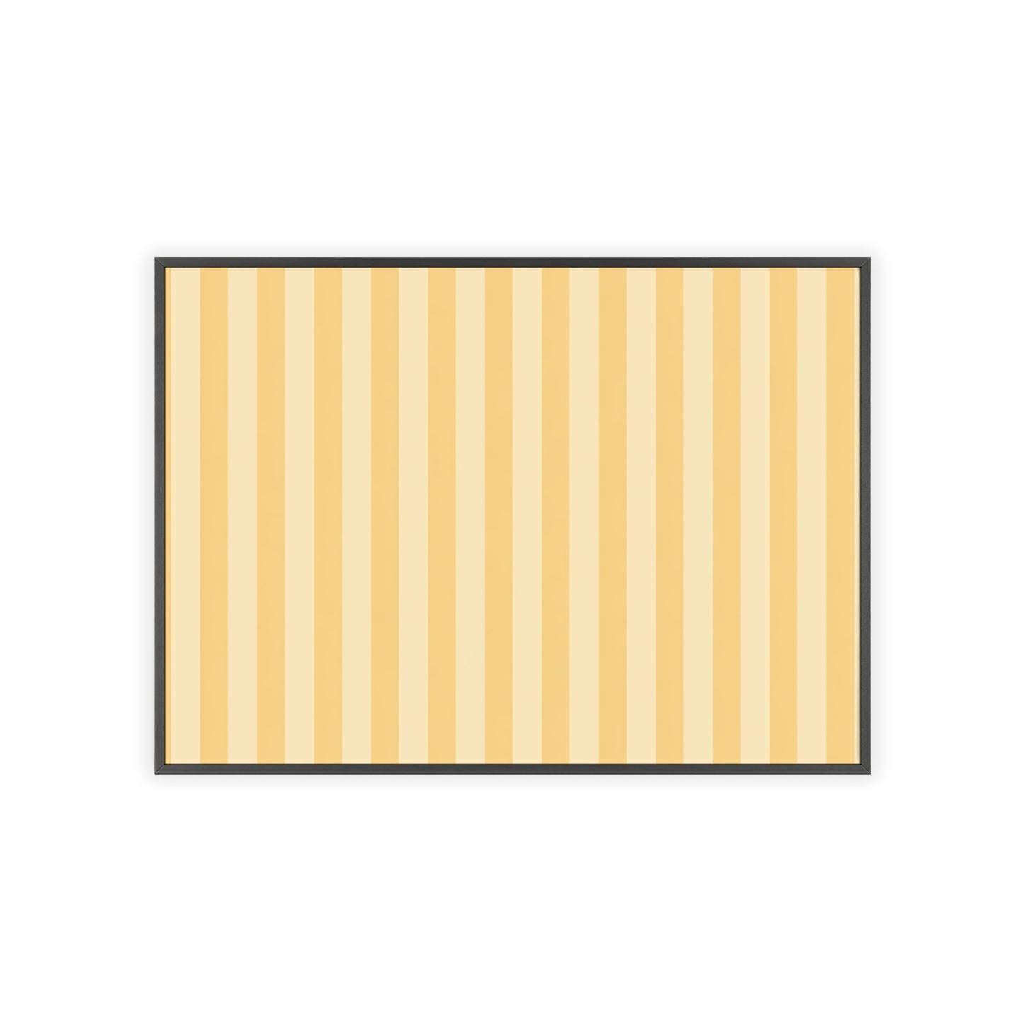 Buttercup Stripe Wood Framed Posters
