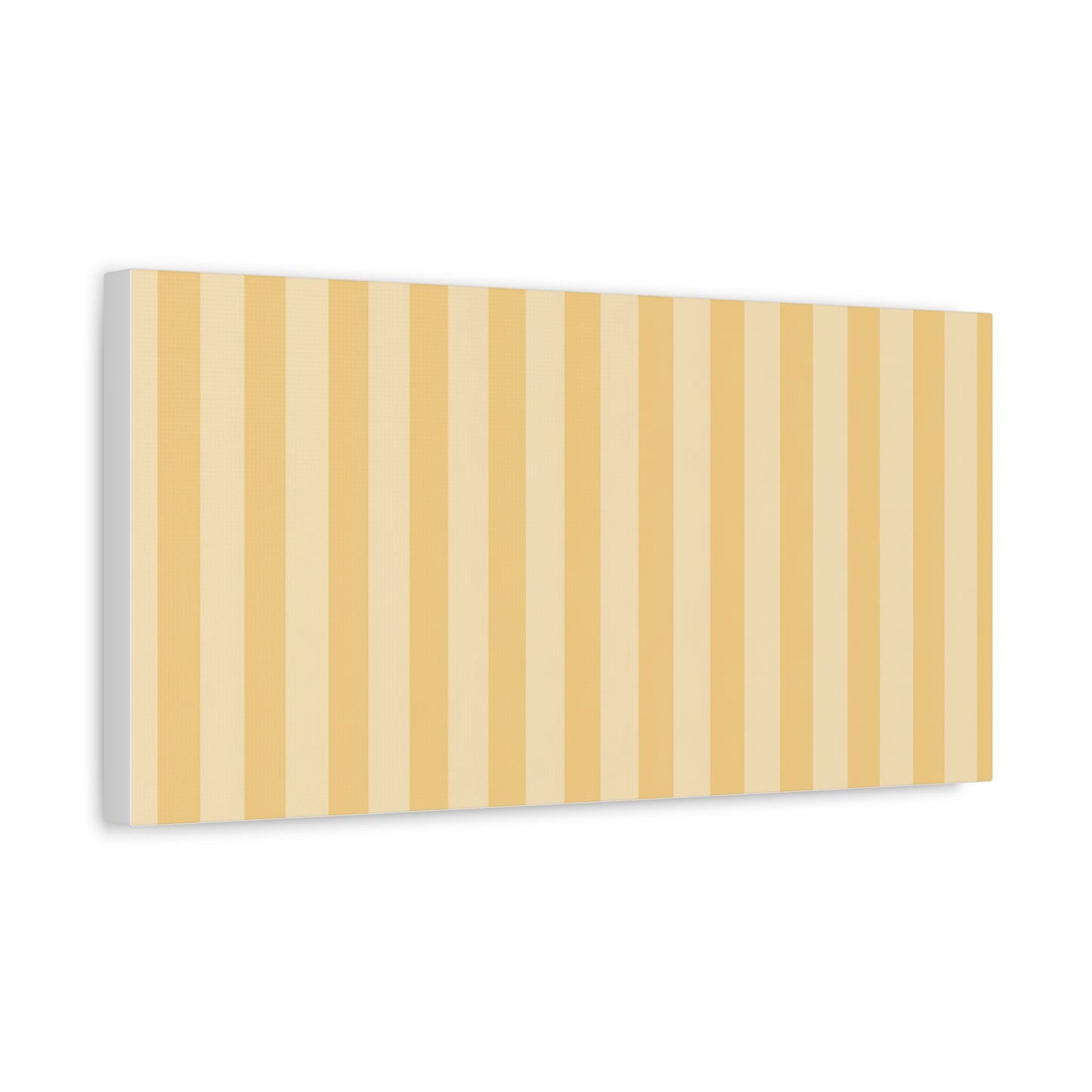 Buttercup Stripe Stretched Canvas Wall Art
