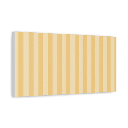 Buttercup Stripe Stretched Canvas Wall Art