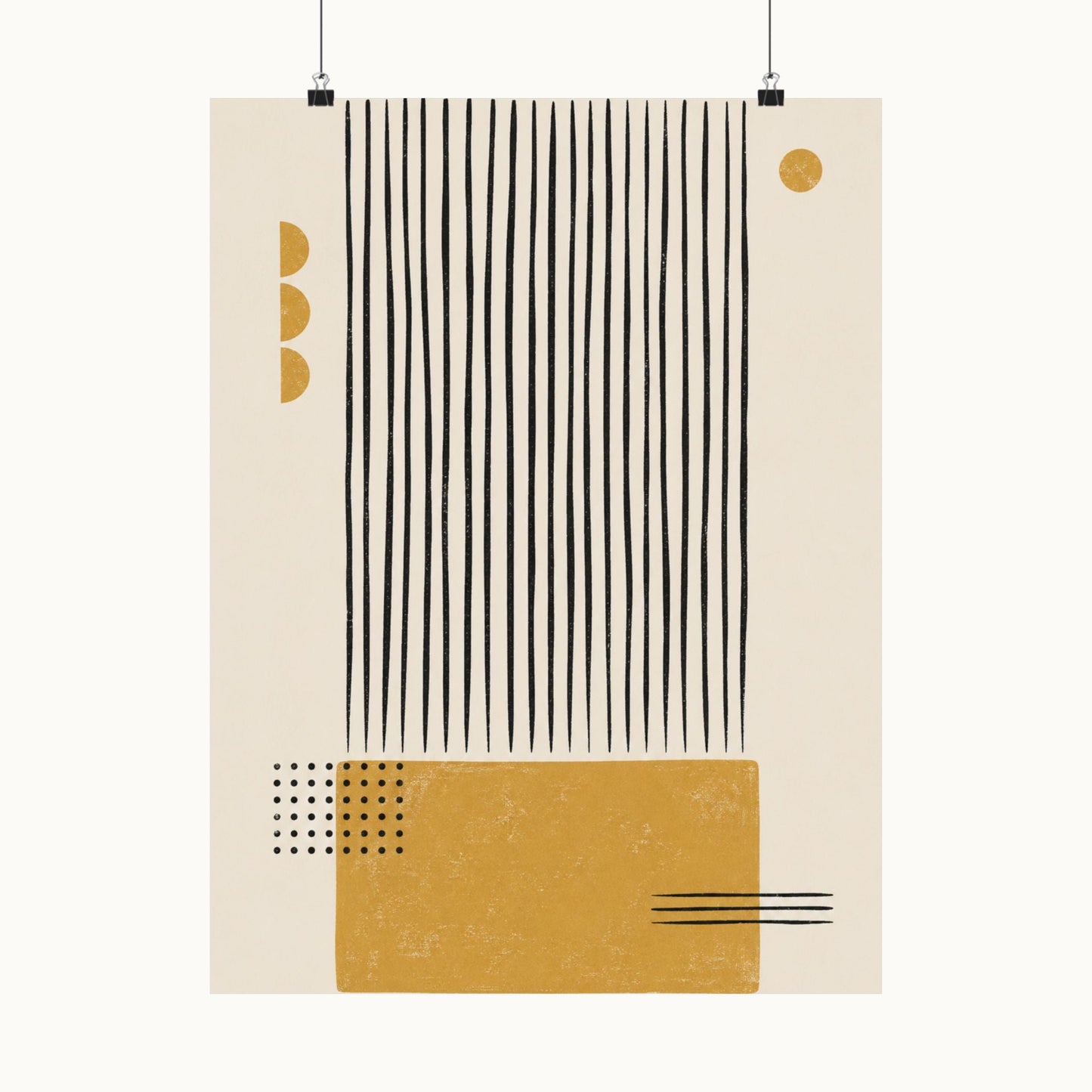 Ochre Cadence Art Poster