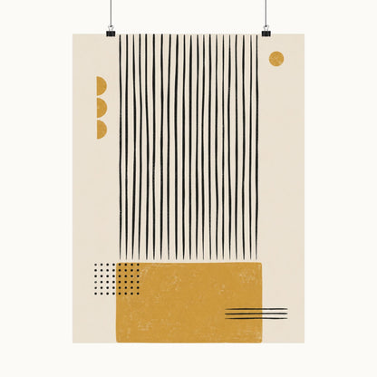 Ochre Cadence Art Poster