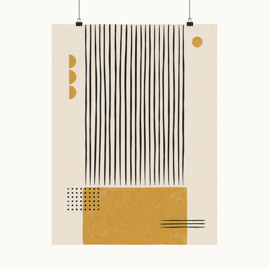 Ochre Cadence Art Poster