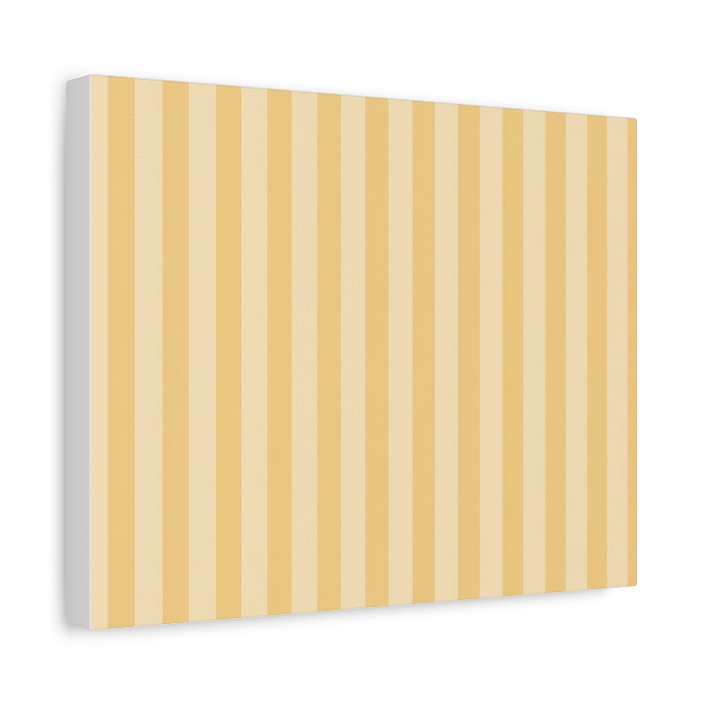 Buttercup Stripe Stretched Canvas Wall Art