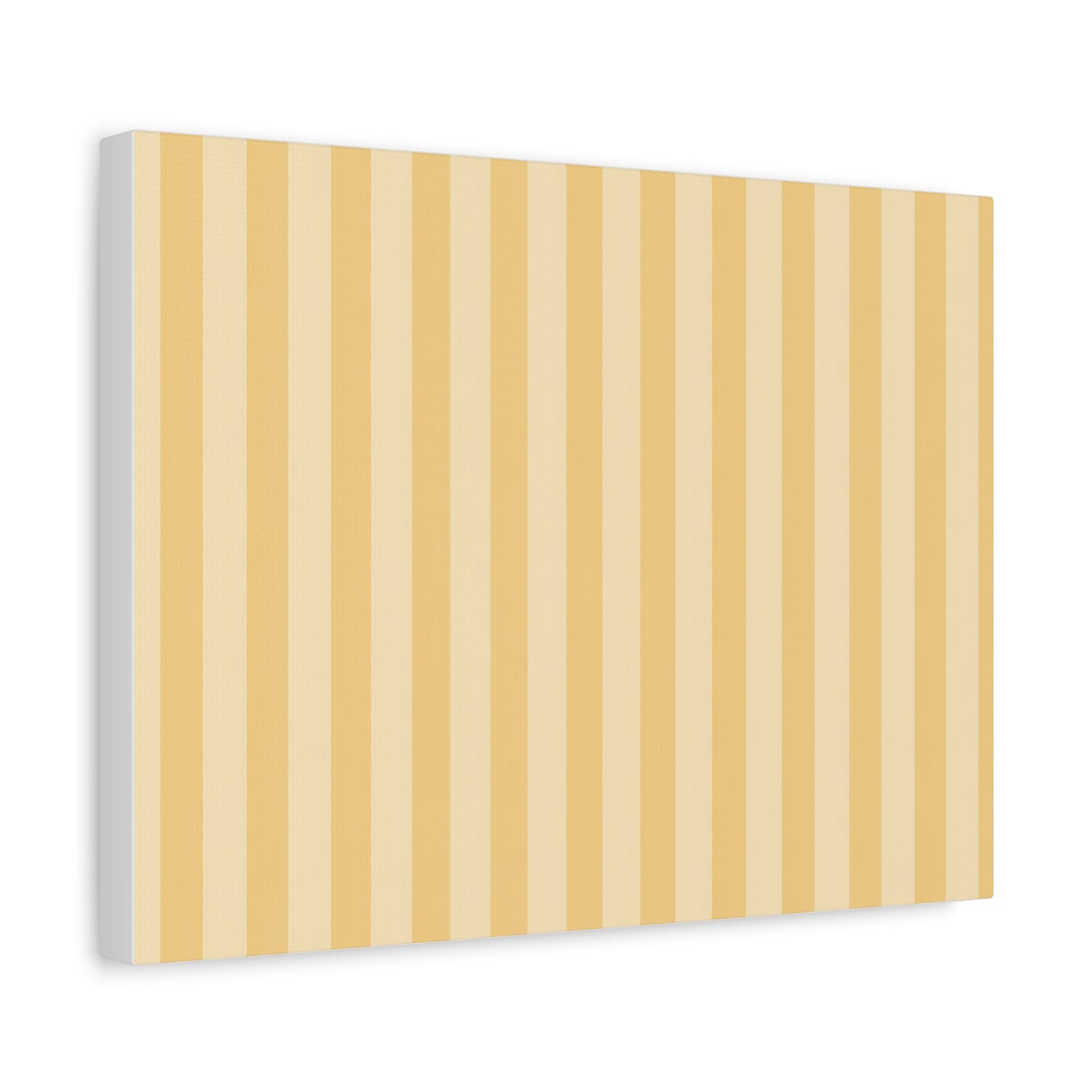 Buttercup Stripe Stretched Canvas Wall Art