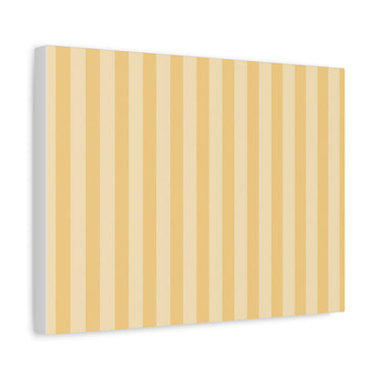 Buttercup Stripe Stretched Canvas Wall Art