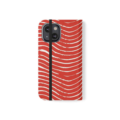 Scarlet Tide Vegan Leather Flip Case