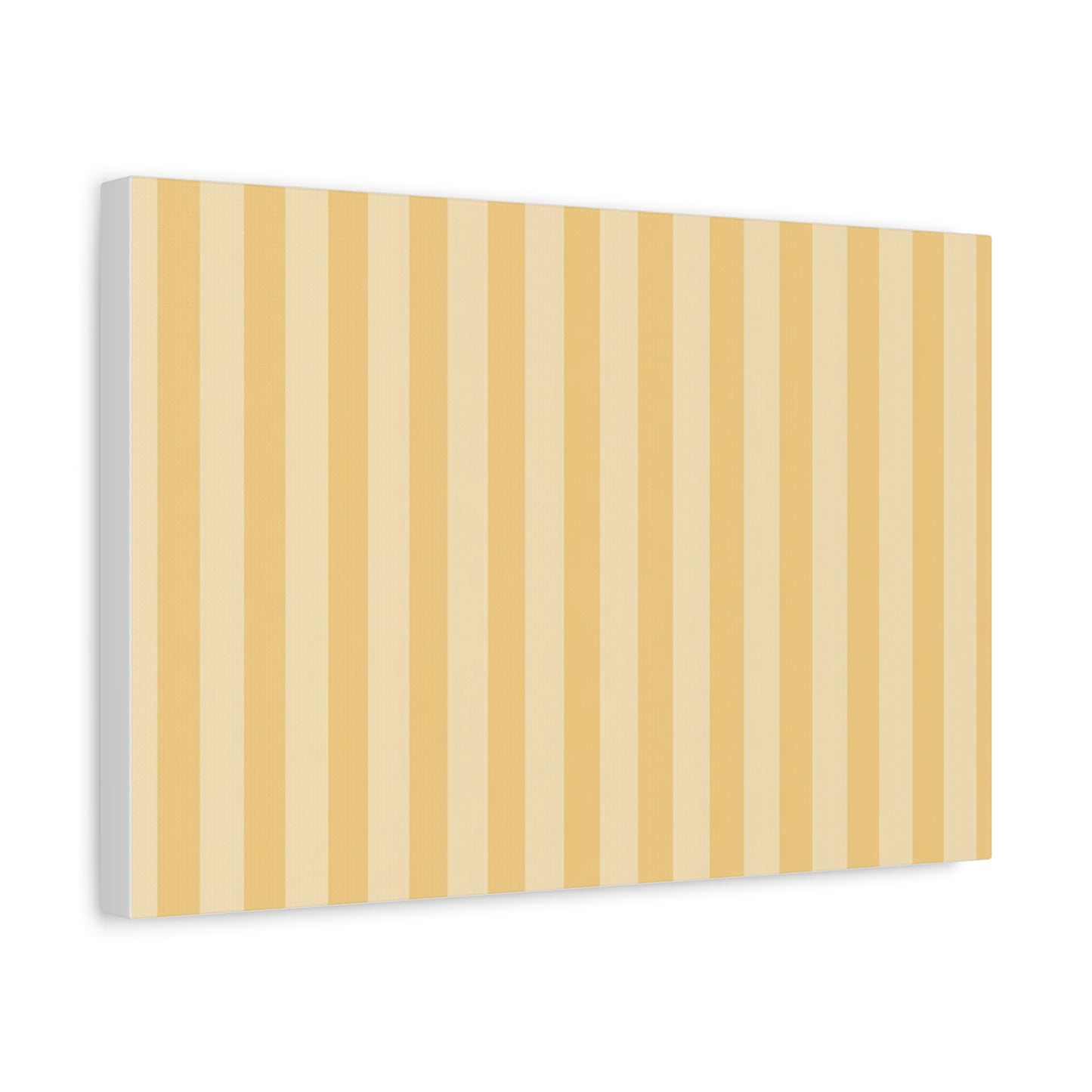 Buttercup Stripe Stretched Canvas Wall Art