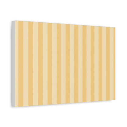 Buttercup Stripe Stretched Canvas Wall Art