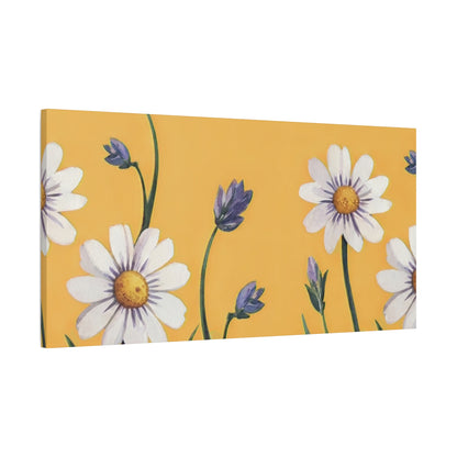 Spring Daisies Stretched Canvas Wall Art