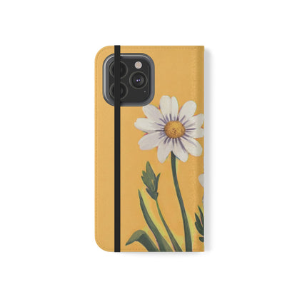 Spring Daisies Vegan Leather Flip Case