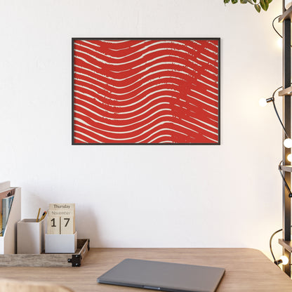 Scarlet Tide Wood Framed Posters