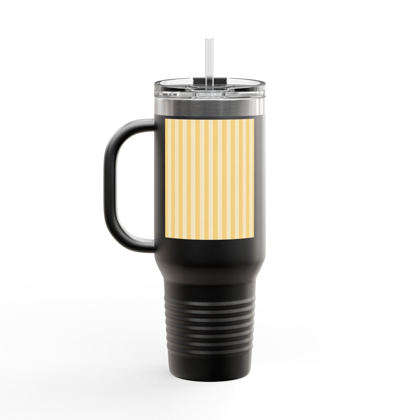Buttercup Stripe 40oz Insulated Travel Mug