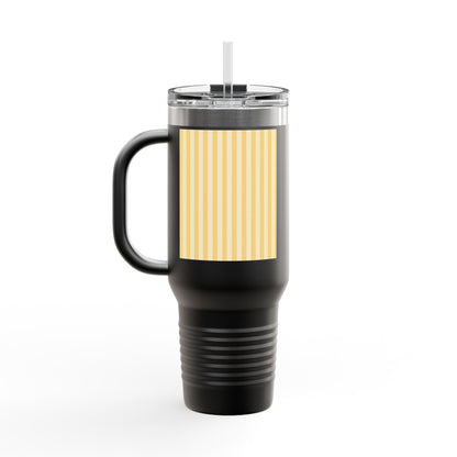 Buttercup Stripe 40oz Insulated Travel Mug