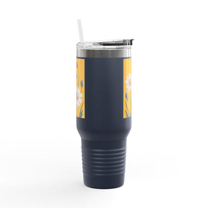 Spring Daisies 40oz Insulated Travel Mug