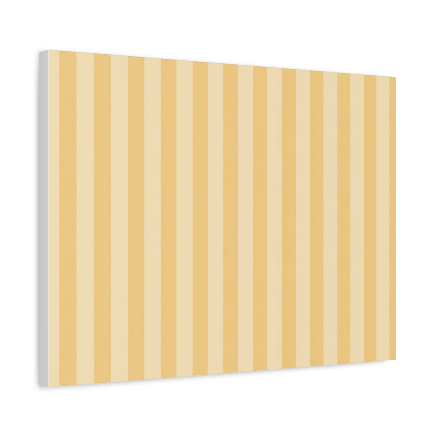Buttercup Stripe Stretched Canvas Wall Art