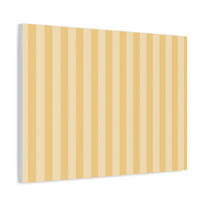 Buttercup Stripe Stretched Canvas Wall Art