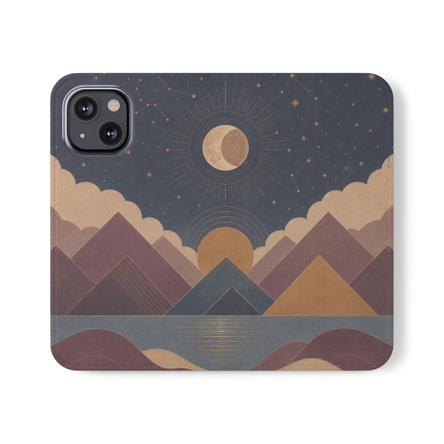 Celestial Vale Vegan Leather Flip Case