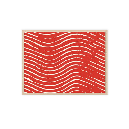 Scarlet Tide Wood Framed Posters