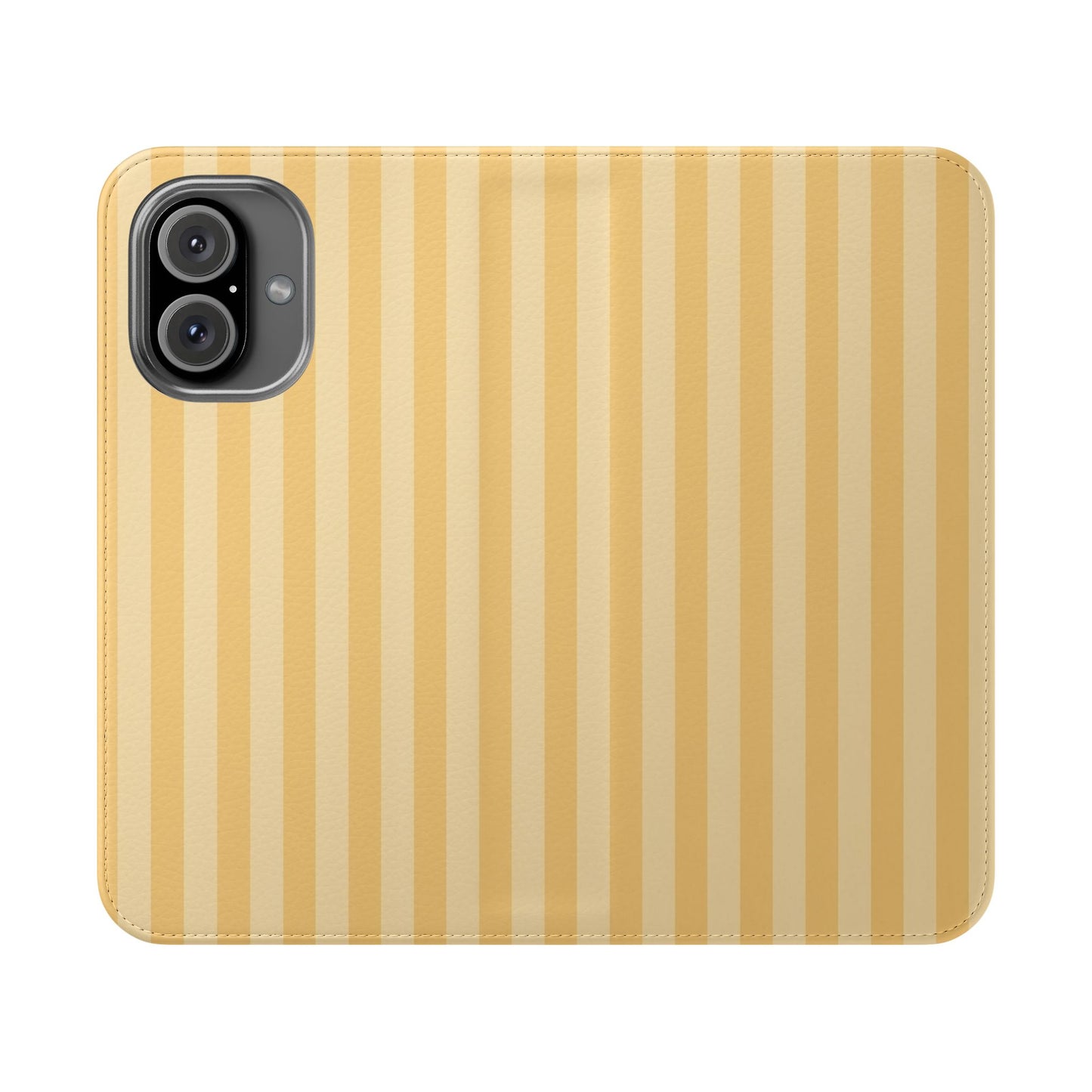 Buttercup Stripe Vegan Leather Flip Case