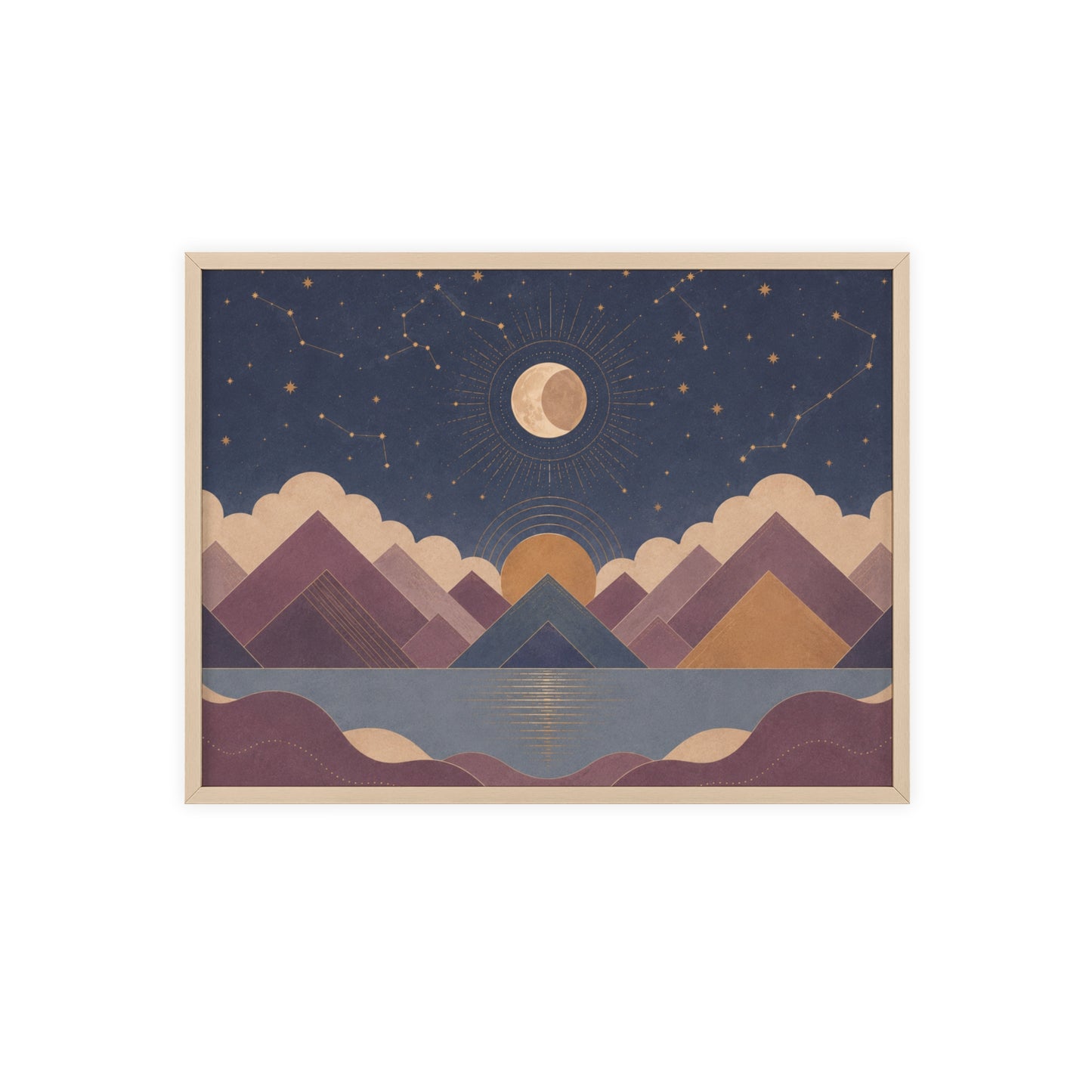 Celestial Vale Wood Framed Posters