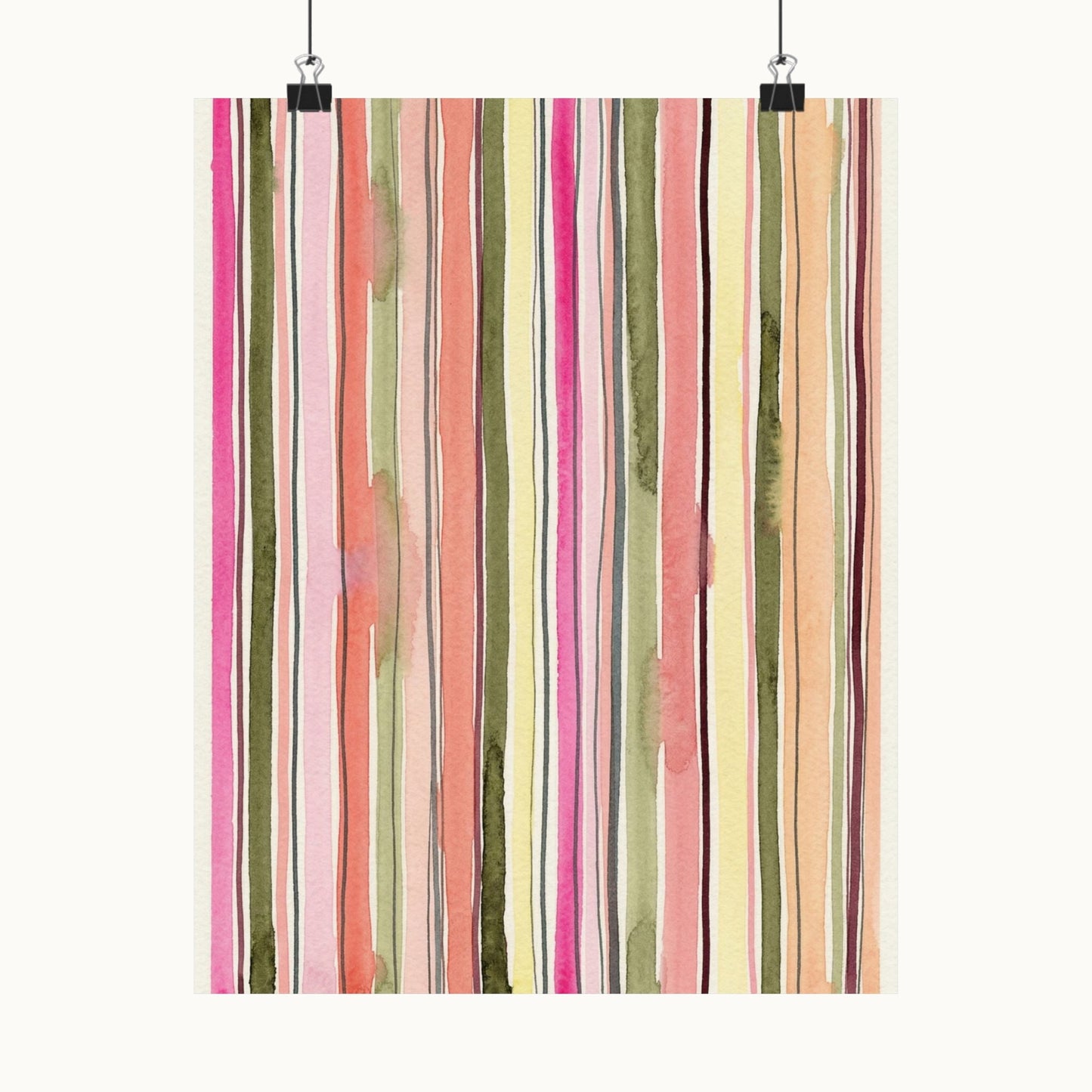 Summer Stripe Art Poster