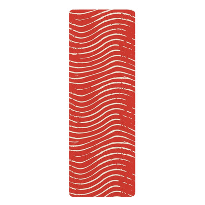 Scarlet Tide Rubber Yoga Mat