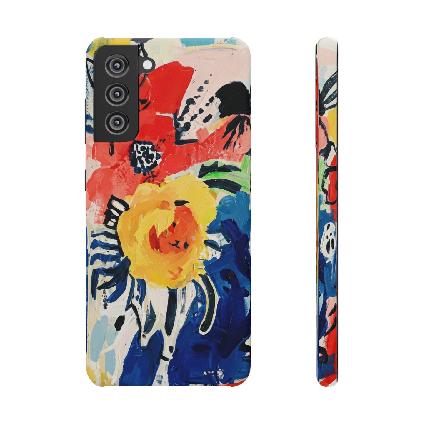 Abstract Flora Snap Phone Case