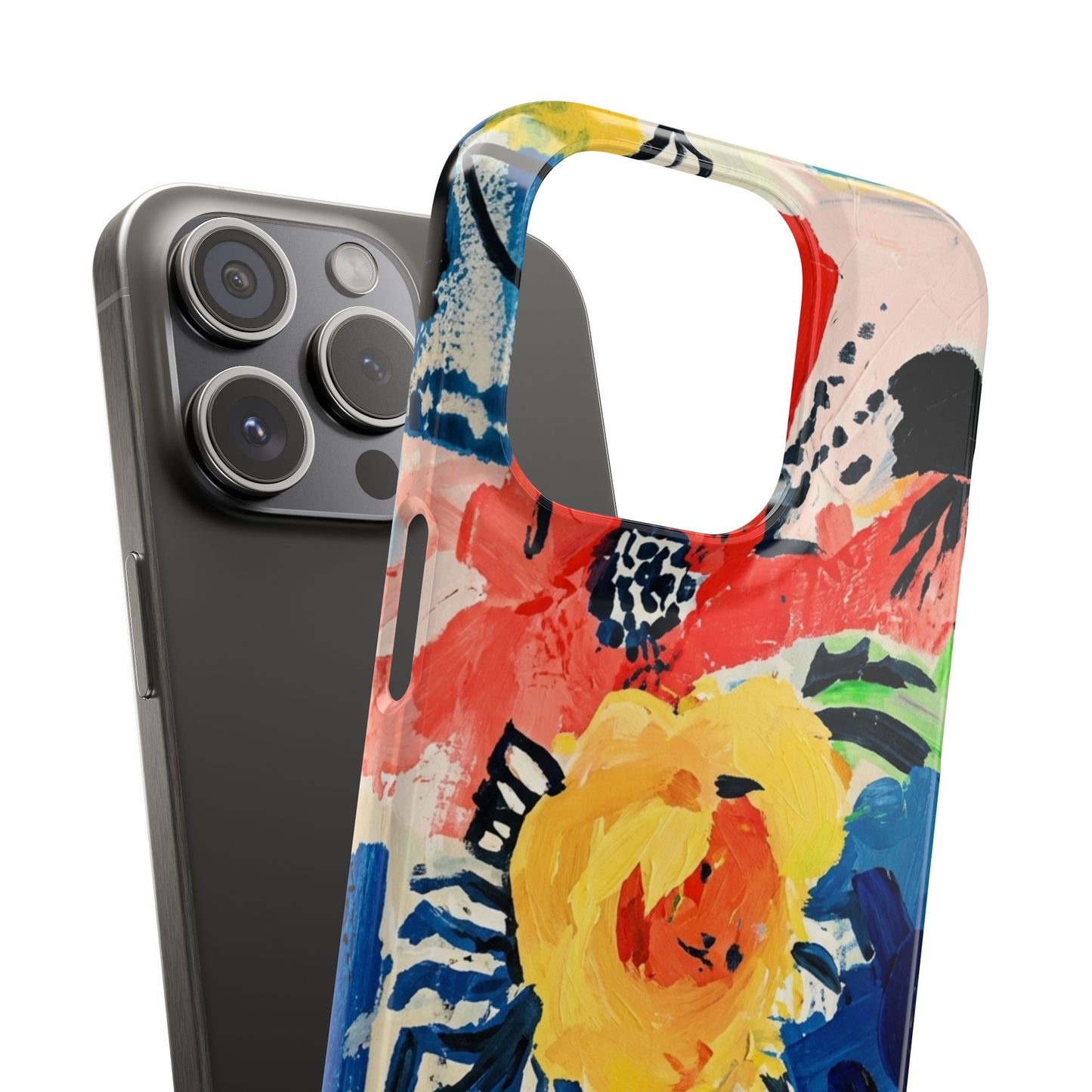 Abstract Flora Snap Phone Case
