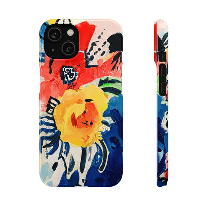 Abstract Flora Snap Phone Case