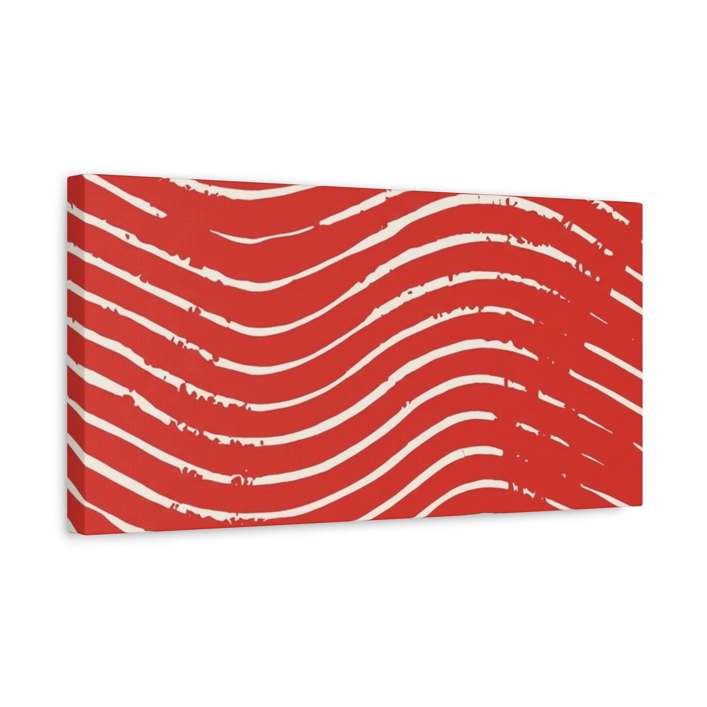 Scarlet Tide Stretched Canvas Wall Art