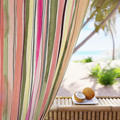 Summer Stripe Window Curtain