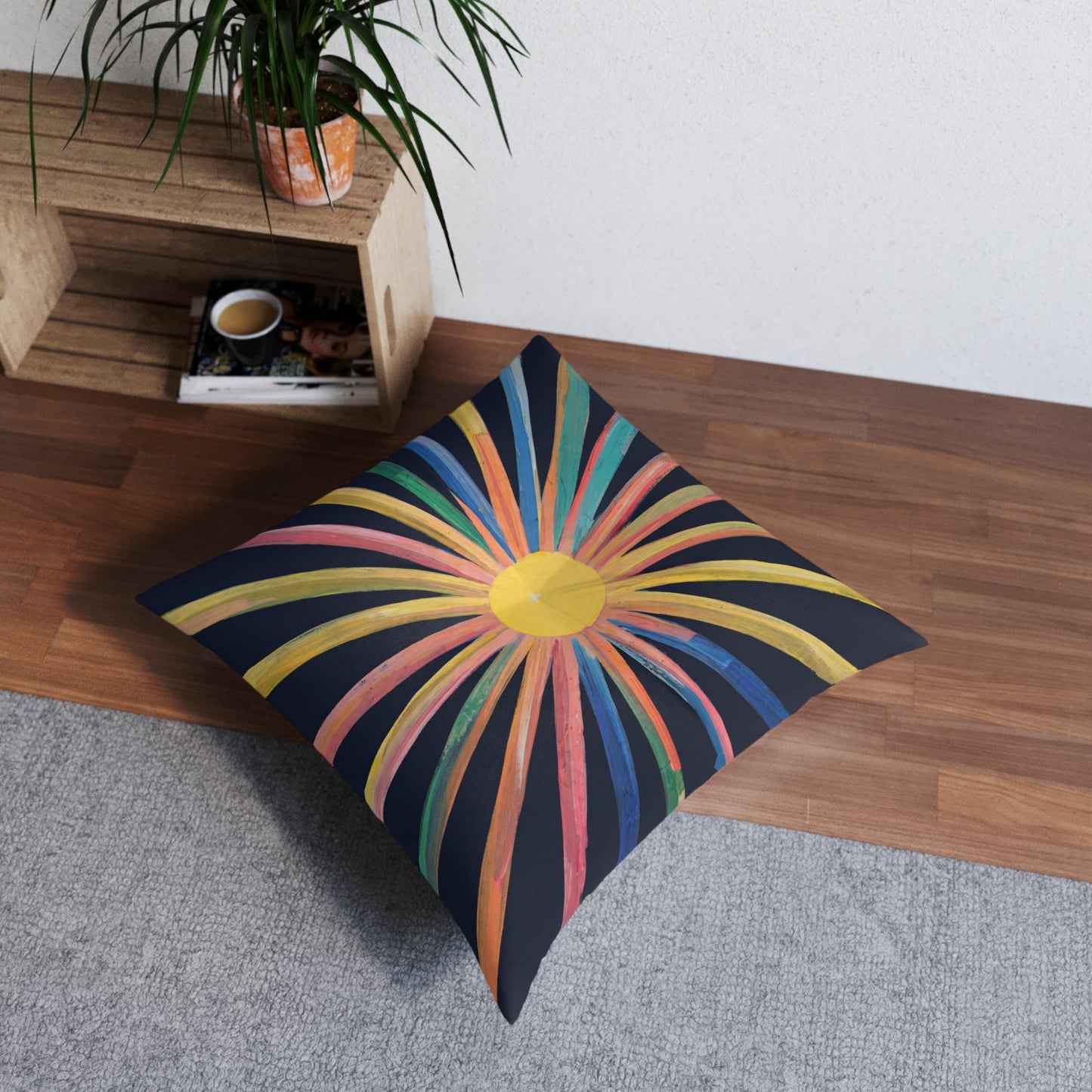 Square Tufted Floor Pillow