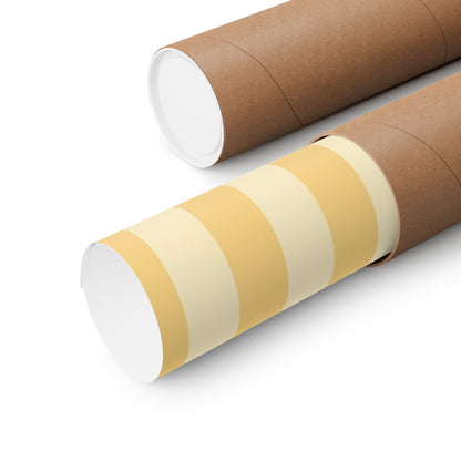 Buttercup Stripe Art Poster